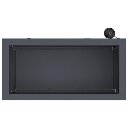 Plantekasse med LED Antracit 30 × 60 × 30 cm Stål