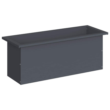 Plantekasse med LED Antracit 30 x 80 x 30 cm Stål