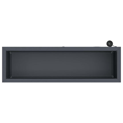 Plantekasse med LED 2 stk. Antracit 30 x 100 x 30 cm Stål