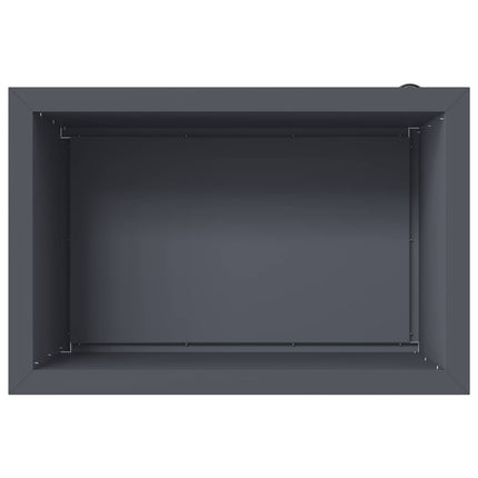 Plantekasse med LED Antracit 40 x 60 x 40 cm Stål