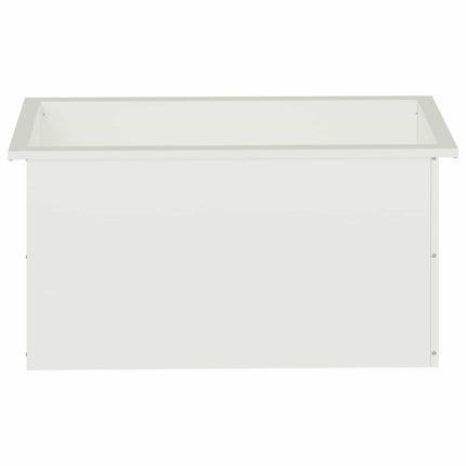 Plantekasse med LED Hvid 40 x 80 x 40 cm Stål