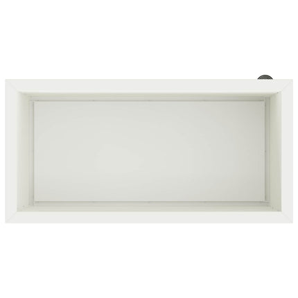 Plantekasse med LED Hvid 40 x 80 x 40 cm Stål