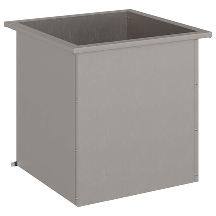 Plantekasse med LED Rusten 50 × 50 × 48 cm Cortenstål