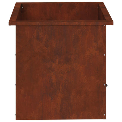 Plantekasse med LED Rusten 50 × 50 × 48 cm Cortenstål