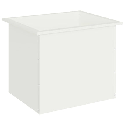 Plantekasse med LED Hvid 50 x 60 x 48 cm Stål