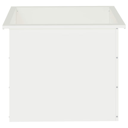 Plantekasse med LED Hvid 50 x 60 x 48 cm Stål
