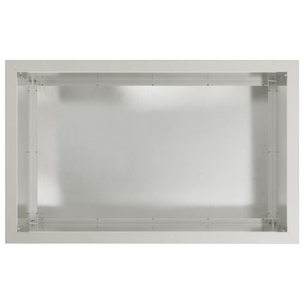 Plantekasse med LED 2 stk. Sølv 50 × 80 × 48 cm Rustfrit stål