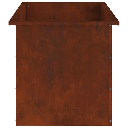Plantekasse med LED Rusten 50 × 80 × 48 cm Cortenstål