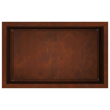 Plantekasse med LED Rusten 50 × 80 × 48 cm Cortenstål