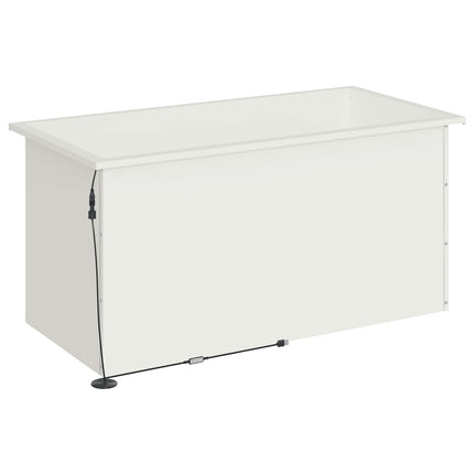 Plantekasse med LED Hvid 50 × 100 × 48 cm Stål