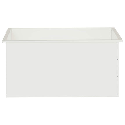 Plantekasse med LED Hvid 50 × 100 × 48 cm Stål