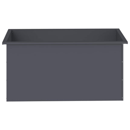 Plantekasse med LED Antracit 50 × 100 × 48 cm Stål