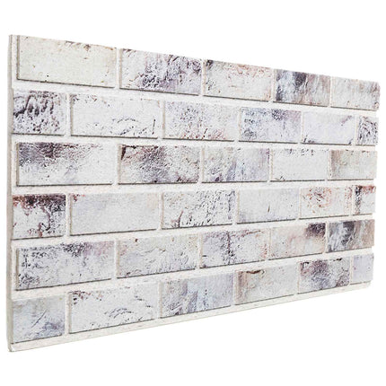 Vægpaneler 10 stk. 100 x 50 cm Lys grå og sort EPS Skum
