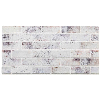 Vægpaneler 10 stk. 100 x 50 cm Lys grå og sort EPS Skum
