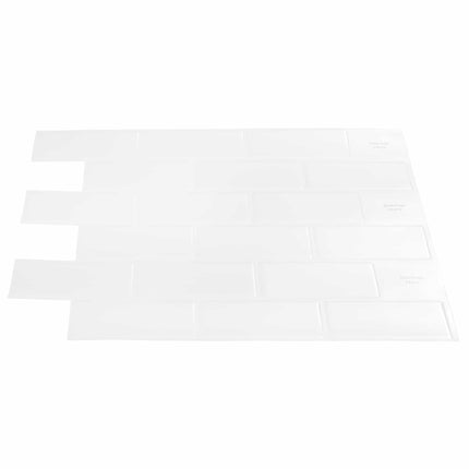 Subway flise 50 pcs Hvid 30 x 30 cm Polyurethan og PET