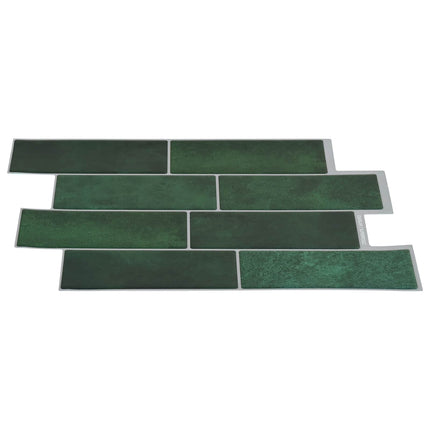 Subway flise 20 pcs Mørkegrøn 29 x 21 cm Polyurethan og PET