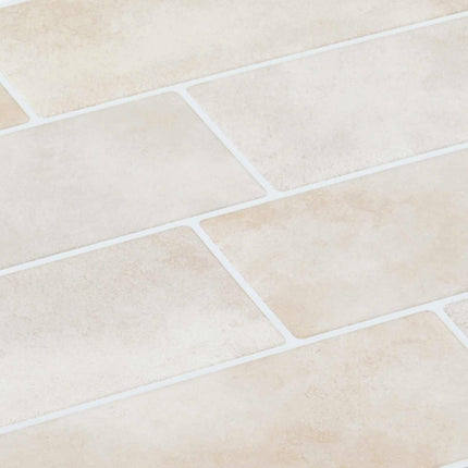 Subway flise 10 pcs Beige marmor 29 x 21 cm Polyurethan og PET