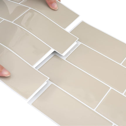 Subway flise 50 pcs Beige 29 x 21 cm Polyurethan og PET
