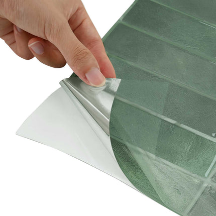Rektangulær flise 20 pcs Mørkegrøn 29 x 23 x 0,08 cm