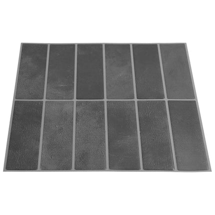 Rektangulær flise 10 pcs Grå 29 x 23 x 0,08 cm
