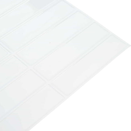 Rektangulær flise 10 pcs Hvid 29 x 23 x 0,08 cm