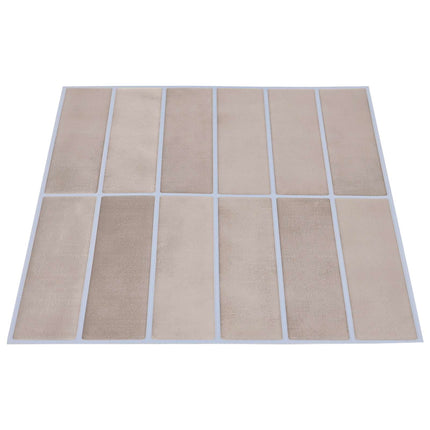 Rektangulær flise 10 pcs Beige Kaffe 29 x 23 x 0,08 cm