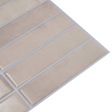 Rektangulær flise 20 pcs Beige Kaffe 29 x 23 x 0,08 cm