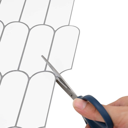Fjerflise 10 pcs Hvid grå 30 x 30 cm Polyurethan og PET