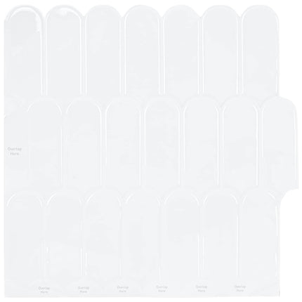 Fjerflise 20 pcs Hvid 30 x 30 cm Polyurethan og PET