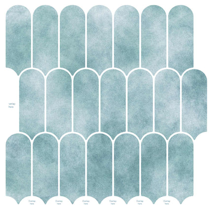 Fjerflise 50 pcs Grøn 30 x 30 cm Polyurethan og PET
