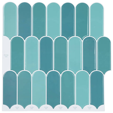 Fjerflise 20 pcs Blå 30 x 30 cm Polyurethan og PET