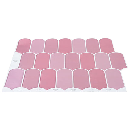 Fjerflise 10 pcs Lyserød 30 x 30 cm Polyurethan og PET