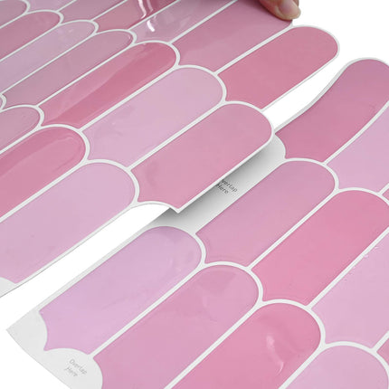Fjerflise 20 pcs Lyserød 30 x 30 cm Polyurethan og PET