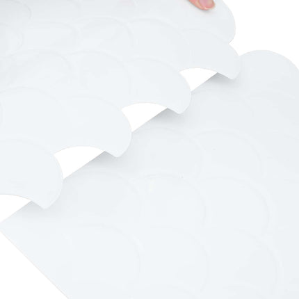 Fiskeskala Flise 50 pcs Hvid 30 x 30 cm Polyurethan og PET