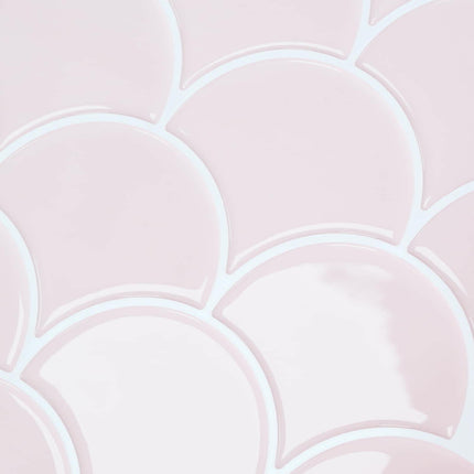 Fiskeskala Flise 10 pcs Lys pink 30 x 30 cm Polyurethan og PET
