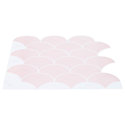Fiskeskala Flise 10 pcs Lys pink 30 x 30 cm Polyurethan og PET