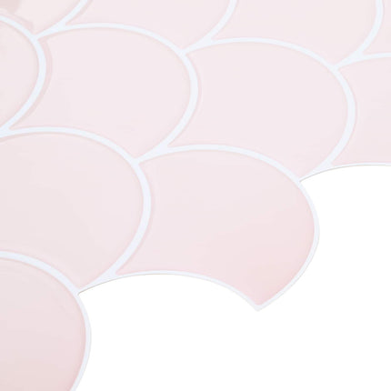 Fiskeskala Flise 20 pcs Lys pink 30 x 30 cm Polyurethan og PET