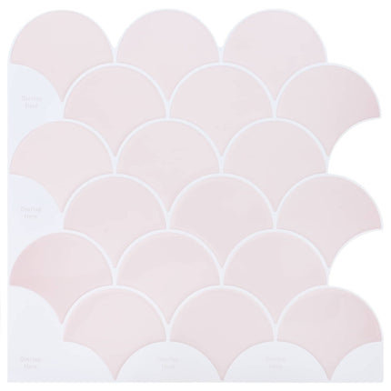 Fiskeskala Flise 20 pcs Lys pink 30 x 30 cm Polyurethan og PET