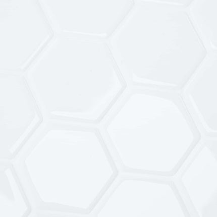 Hexagon flise 50 pcs Hvid 30 x 30 cm Polyurethan og PET