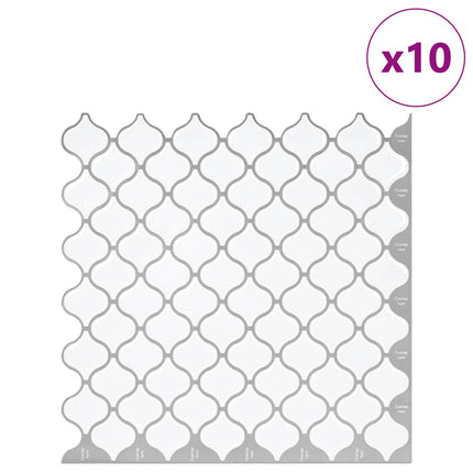 Lanturn Flise 10 pcs Hvid 27 x 27 cm Polyurethan og PET