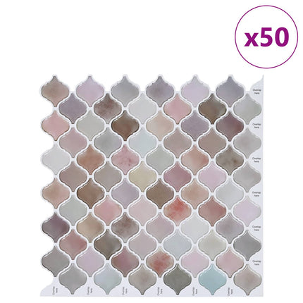 Lanturn Flise 50 pcs Beige 27 x 27 cm Polyurethan og PET