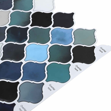 Lanturn Flise 50 pcs Blå grøn 27 x 27 cm Polyurethan og PET