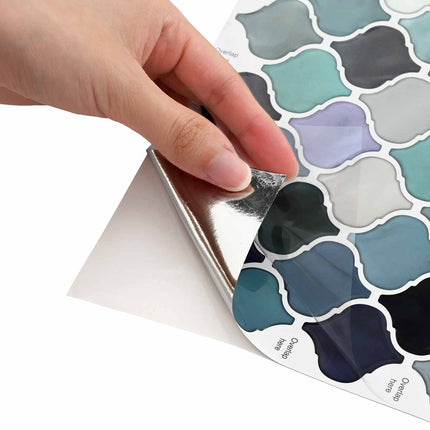 Lanturn Flise 50 pcs Blå grøn 27 x 27 cm Polyurethan og PET