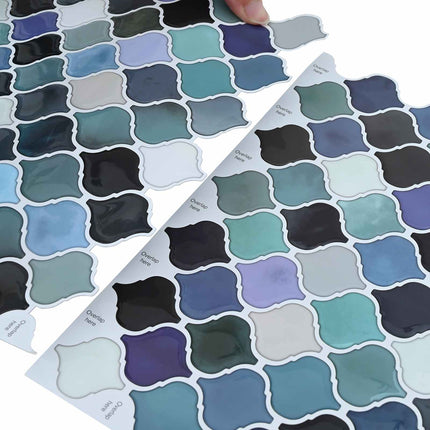 Lanturn Flise 50 pcs Blå grøn 27 x 27 cm Polyurethan og PET