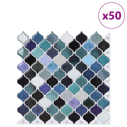 Lanturn Flise 50 pcs Blå grøn 27 x 27 cm Polyurethan og PET