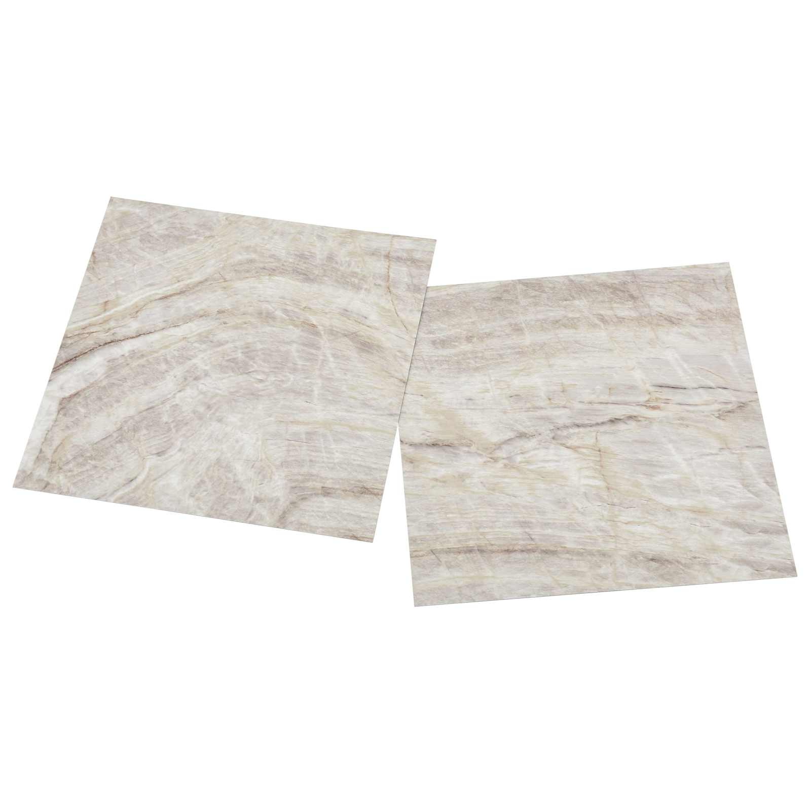 Selvklæbende Gulvplanker 30,5 x 30,5 cm 20 pcs PVC Beige