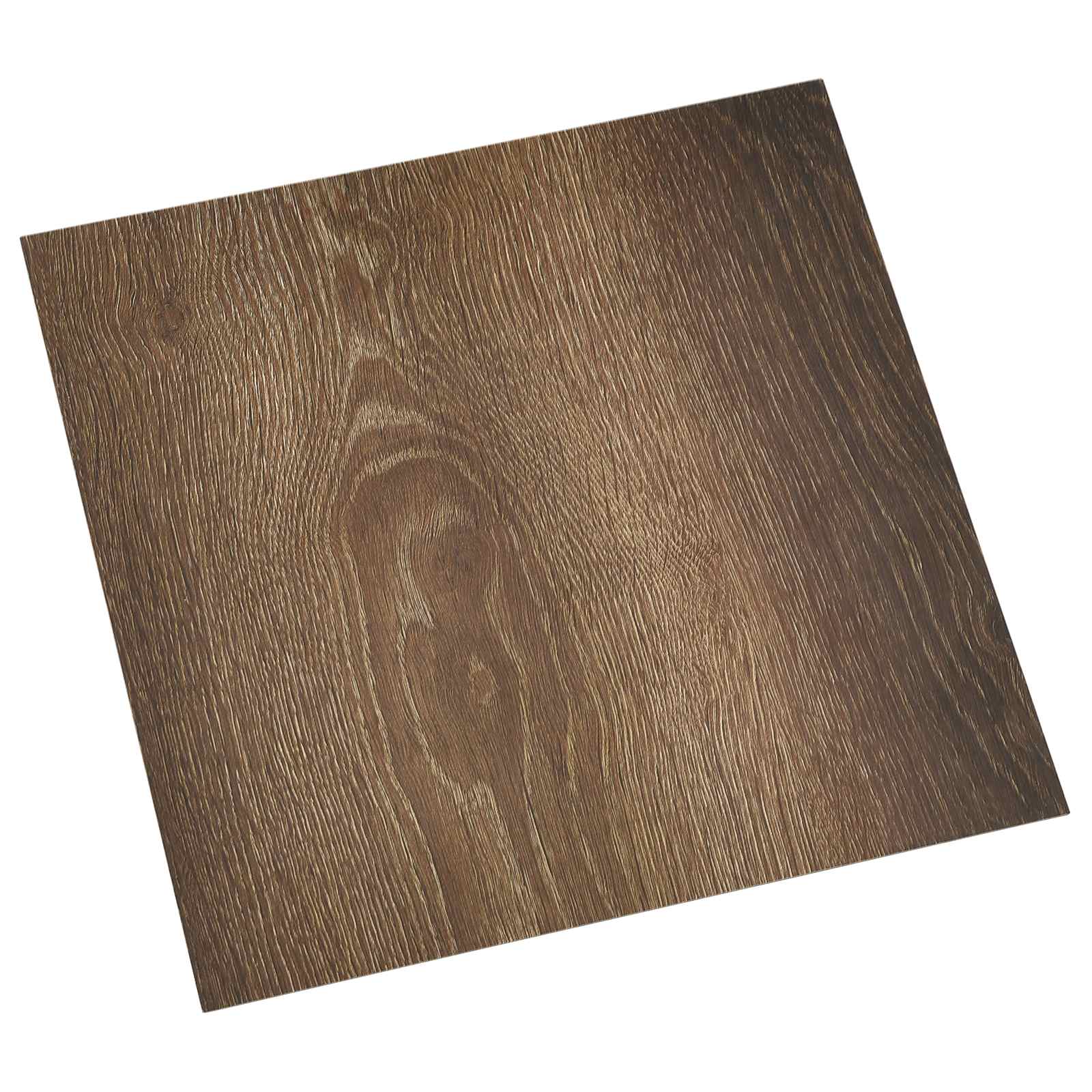 Selvklæbende Gulvplanker 30,5 x 30,5 cm 20 pcs PVC Brun og sort