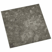 Selvklæbende Gulvplanker 30,5 x 30,5 cm 20 pcs PVC Sort og grå