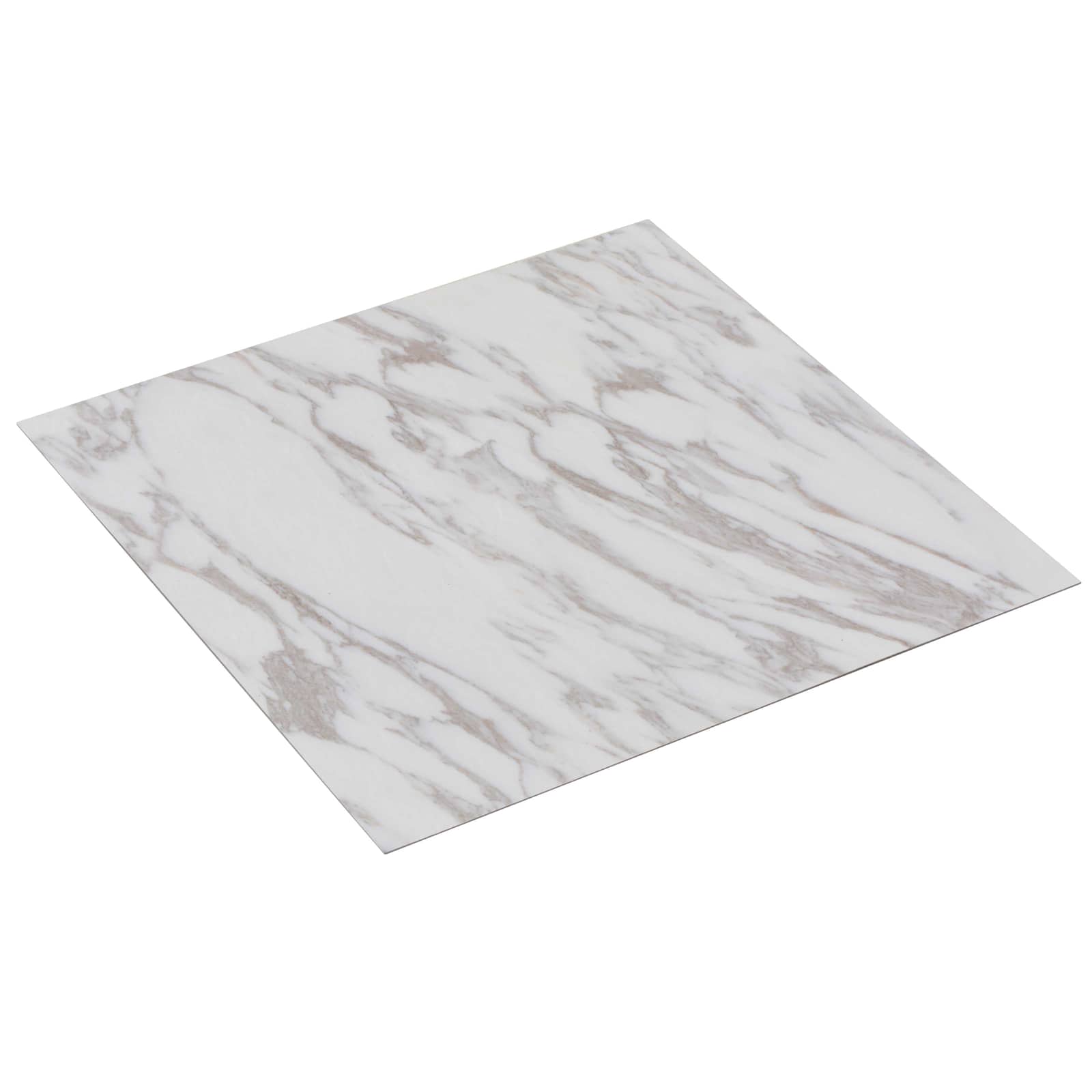 Selvklæbende Gulvplanker 30,5 x 30,5 cm 20 pcs PVC Hvid og brun