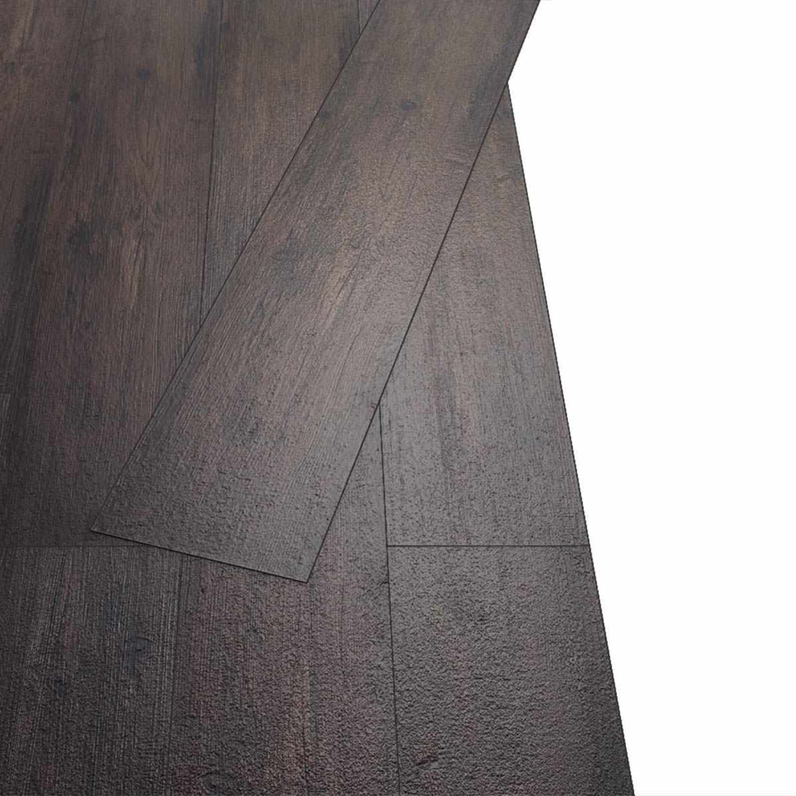 Selvklæbende PVC Plankegulve 30,5 x 61 cm 28 pcs PVC Mørk Brun